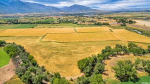 Bird's eye view with a rural view and a mountain view