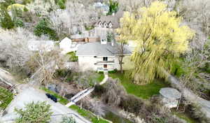 Birds eye view of property