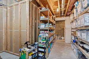 View of storage room