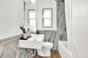 All new bathroom with a jetted tub