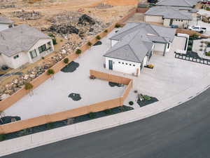 Birds eye view of property