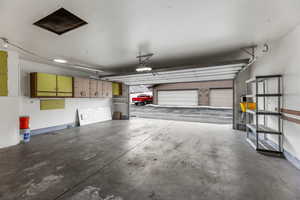 Garage with a garage door