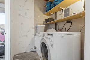 Shared laundry area