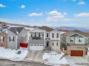 Aerial view of neighborhood and views