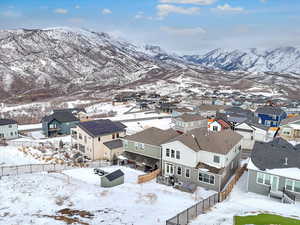 Aerial view of neighborhood and views