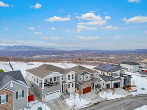 Aerial view of neighborhood and views