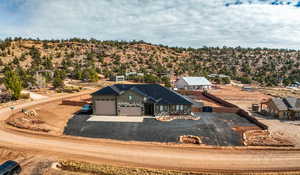 Birds eye view of property