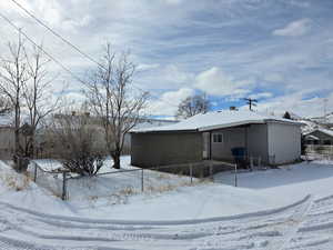 View of snow covered exterior