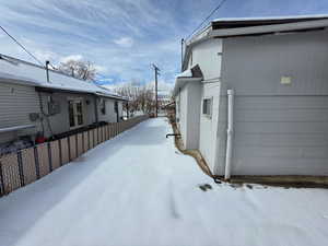 View of snow covered exterior