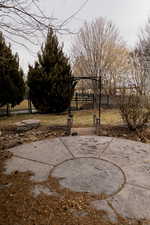 View of patio / terrace featuring fence