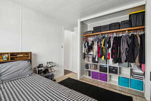 Bedroom featuring a closet