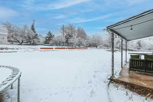 View of snowy yard