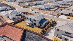 Aerial view featuring a residential view