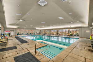 Pool featuring a patio area