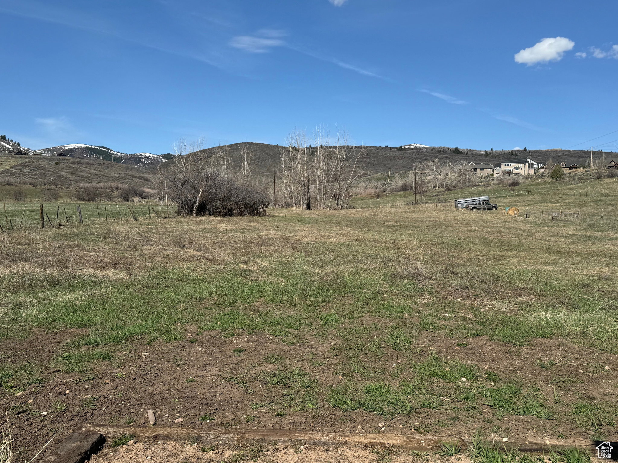 View of lot to the west