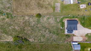 Aerial view of home and lot