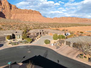 View of mountain feature with a residential view