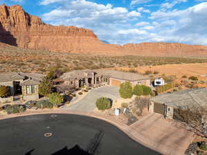 View of mountain feature with a residential view