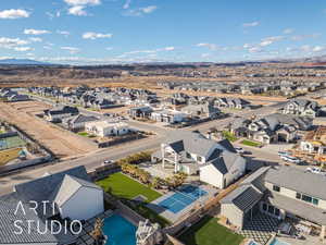 Aerial view featuring a residential view