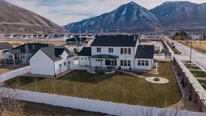 Property view of mountains featuring a residential view