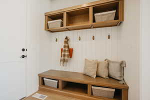 Mudroom featuring visible vents