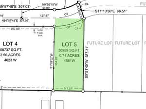 Plat Map of lot 5.