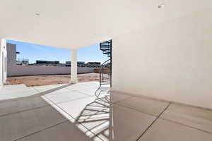 View of patio / terrace featuring fence