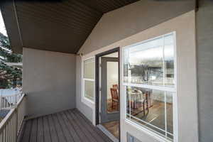 Covered deck and entry back into great room