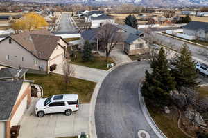 Aerial of home on dul de sac