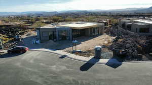 View of front of house featuring a mountain view