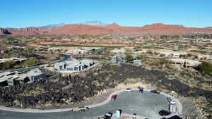 Birds eye view of property featuring a residential view and a mountain view