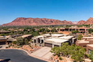 Mountain view featuring a residential view