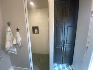 Bathroom with baseboards