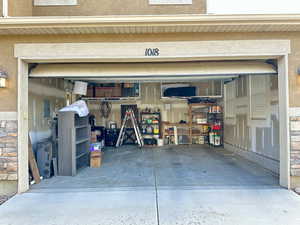 Garage with electric panel