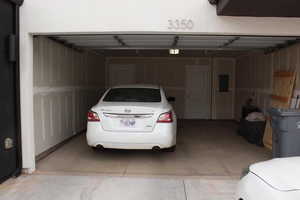 Garage with electric panel