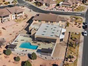 Drone / aerial view with a residential view