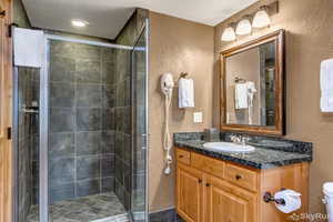 Primary bathroom with separate tub/shower