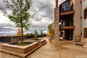 View of home's community featuring a patio