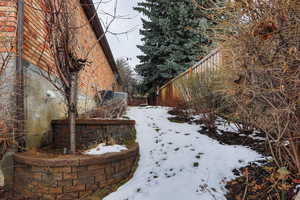 Exterior space featuring fence