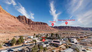 Mountain view with a residential view