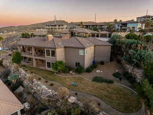 Bird's eye view with a residential view