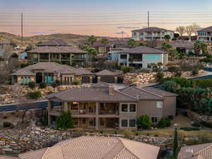 Bird's eye view with a residential view