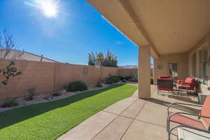 View of patio / terrace with a fenced backyard