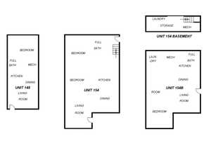 Floor plan for triplex