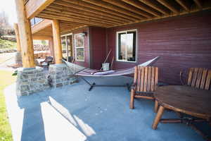View of patio