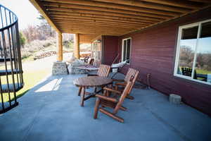 View of patio