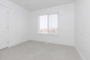 Empty room with carpet