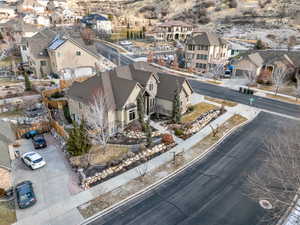 Aerial view featuring a residential view