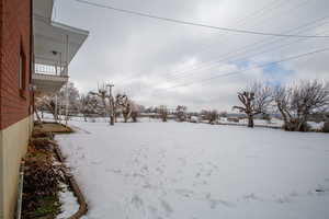 View of snowy yard