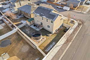 Drone / aerial view with a residential view